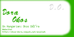 dora okos business card